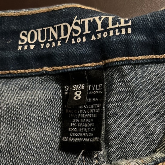 Sound/Style Versona dark wash denim skirt, size 8. NWT. - Picture 8 of 9